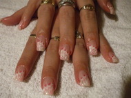 Zselés műköröm díszítés